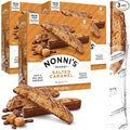 Nonni's Salted Caramel Biscotti Italian Cookies - 3 Boxes - Biscotti Individually Wrapped Cookies - Italian Biscotti Cookies w/Rich Milk Chocolate & Sea Salt - Kosher - 6.72 oz