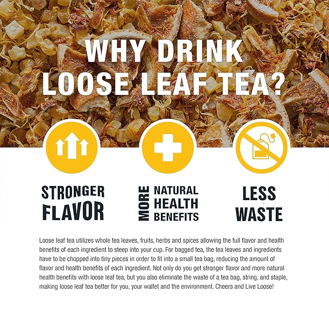Tiesta Tea - Cranberry Hibiscus Rooibos Tea, Fireberry, Loose Leaf, Herbal Blend with Hibiscus, Cranberry, Currants, Rooibos, Enjoy Hot or Iced, 200 Cups in Resealable Pouch, 16 Ounce