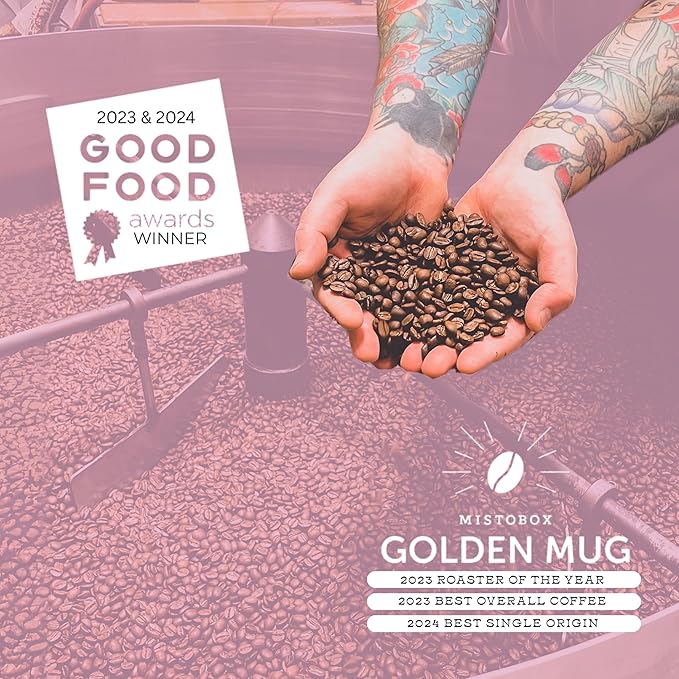Goshen Coffee Roasters Whole Bean Bright Eyed Breakfast Blend | Light Roast, Brewed or Espresso | Award-Winning - Natural and Washed | Vibrant, Almond, Brown Sugar Flavors | 2 Lb Bag