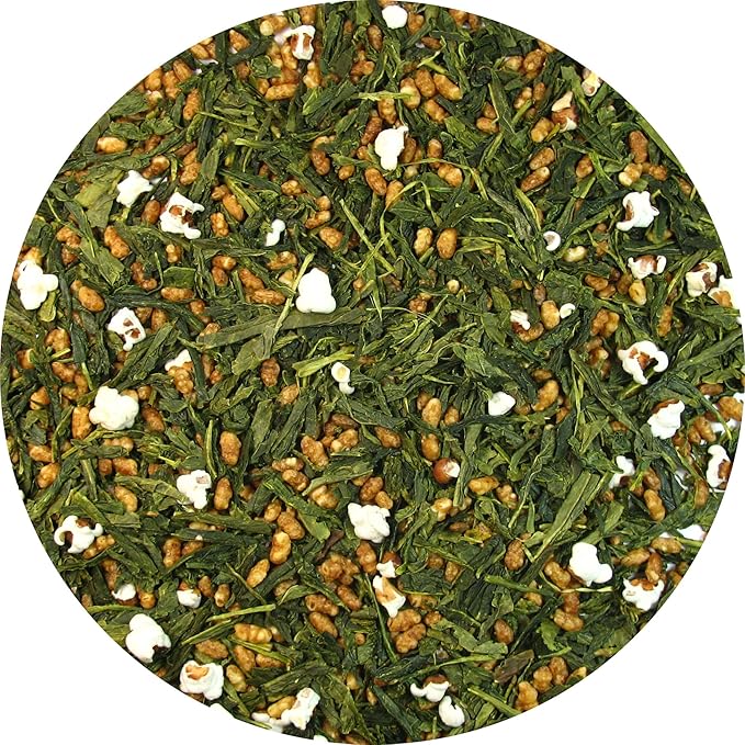Organic Premium Genmaicha Popcorn Green Tea helps the stomach to digest – 3 Oz Bag