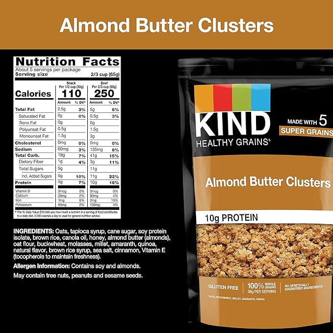 KIND Almond Butter Clusters, 11 Oz