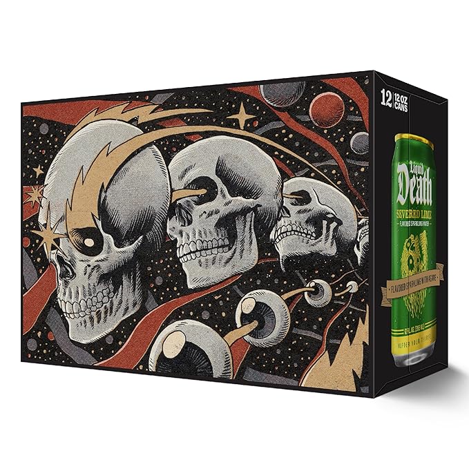 Liquid Death, Severed Lime, Soda-Flavored Sparkling Water, 12-Pack (12oz Cans), Low Sugar, Huge Flavor & No Artificial Sweeteners
