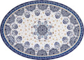 Bico Blue Talavera Ceramic 16 inch Oval Platter, Microwave & Dishwasher Safe