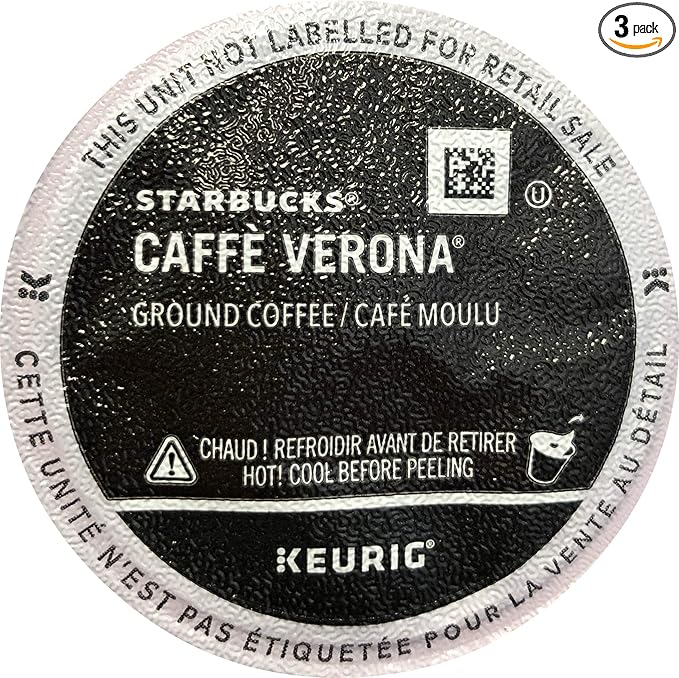 Starbucks Caffe Verona Dark, K-Cup for Keurig Brewers, 96 Count