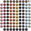 InfuSio Coffee Pods Variety Pack – 96 Count, 12 Crafted Medium & Dark Roast Blends and Artisan-Inspired Flavors Like Bourbon Pecan & Butter Toffee, Revival Roaster Collection, Compatible with Keurig 2.0 Brewers