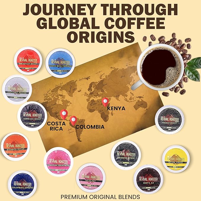 InfuSio Coffee Pods – 96 Count, Kenya AA (Dark Roast Coffee) Single Serve Coffee Pods for Keurig K Cup® Brewers, Compatible with Keurig 2.0 Brewers