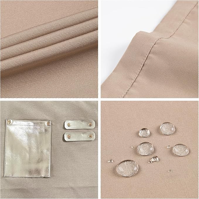 Barista Waitress Chef Cooking Aprons Waterproof Canvas Hair Stylists Apron with 3 Pockets for Women