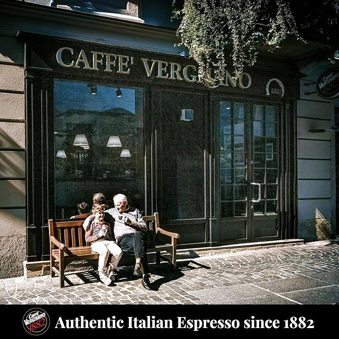 Caffe' Vergnano 1882 Medium Roast Arabica Robusta Espresso Original Line Machine Compatible Capsules, Single-Serve Italian Coffee for Nespresso Machines, Intensity 4/10, Oro, 50 Ct