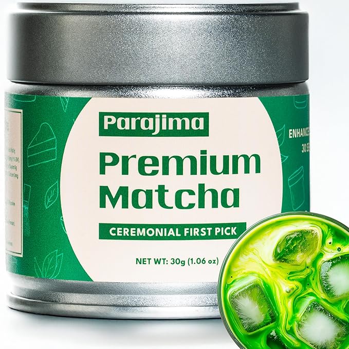 Organic Matcha Latte, Ceremonial Grade Matcha Powder, Silky Smooth Green Tea Matcha Latte Mix, Japanese JAS USDA Organic, Low Caffeine Vegan Gluten-Free No Additives and Great for Tea Latte & Smoothies with Lightly Sweetened Barista Crafted (1.06oz, 30...