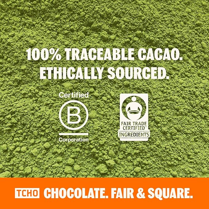 TCHO Perfect Matcha Chocolate Bar 5 Pack - Organic Oat Milk Chocolate with Matcha Shell and Strawberry Filling - Plant-Based Non-GMO Matcha Snacks