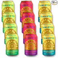 Sparkling Yerba Mate Variety Pack by Tama Tea - Unsweetened Natural Energy Drink with Real Fruit & Herbs - Healthy Caffeine Drink Alternative - 120mg of Caffeine, 10 Calories - 12oz Pack of 12