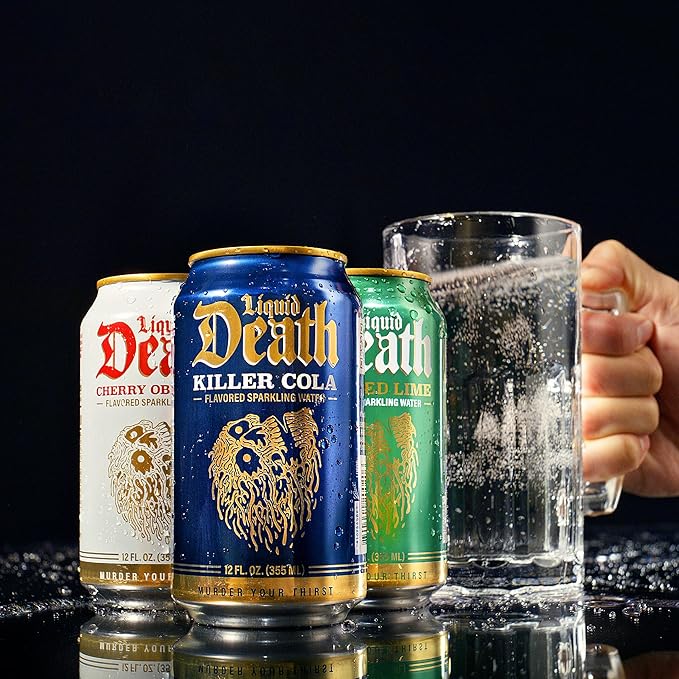 Liquid Death, Severed Lime, Soda-Flavored Sparkling Water, 12-Pack (12oz Cans), Low Sugar, Huge Flavor & No Artificial Sweeteners