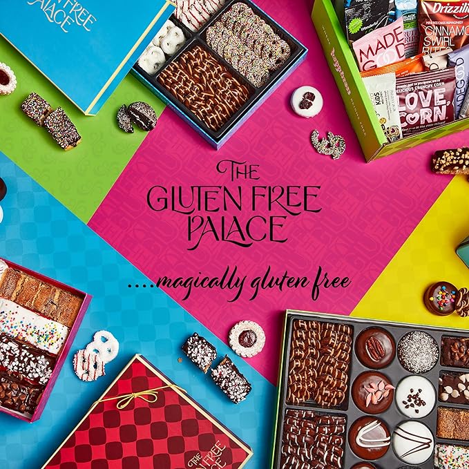 Gluten Free Palace 100 Calorie Snacks Variety Pack – Healthy Snacks Care Package - Low Calorie, Vegan, Protein Bars & Nuts – Food Gifts for Birthday, Adults, College Students & Corporate (40 Count)