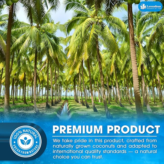 Lavendium, 10oz Coconut Milk Powder, 100% Natural, Unsweetened, Perfect for Cake, Coffee, Tea, Creamer Alternative, No Additives, No Gluten, Vegetarian.