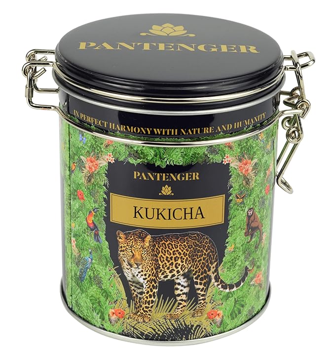 Organic Japanese Kukicha Green Tea | Loose Leaf - 3.5 Oz |Twig Tea - USDA Organic Green Tea | Japanese Tea by Pantenger