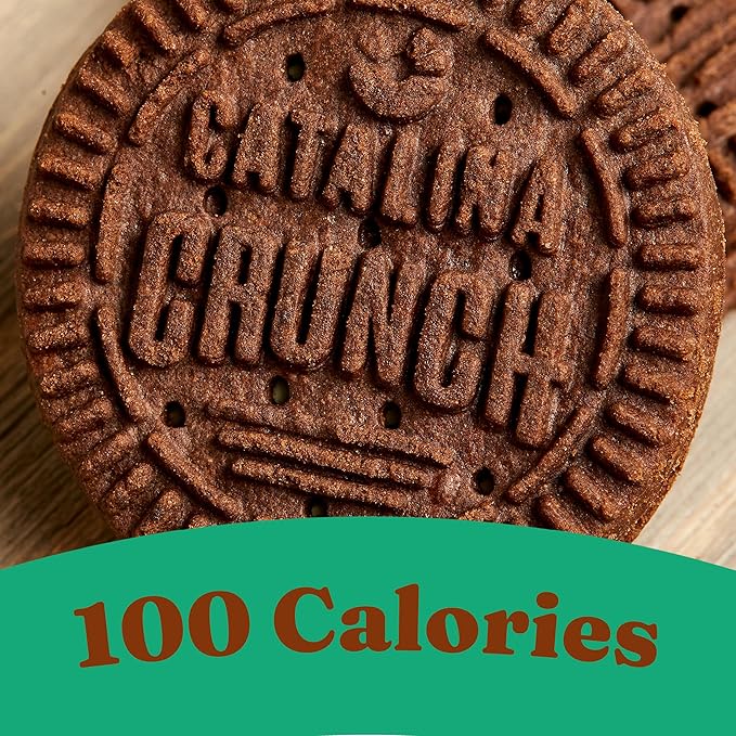 Catalina Crunch Protein Cookies, 4g Protein per Serving | Low-Sugar Sandwich Cookies | Gluten Free, Vegan | Keto Dessert Snacks - Chocolate Mint, 5.9 oz. (14 Count) (Pack of 2)